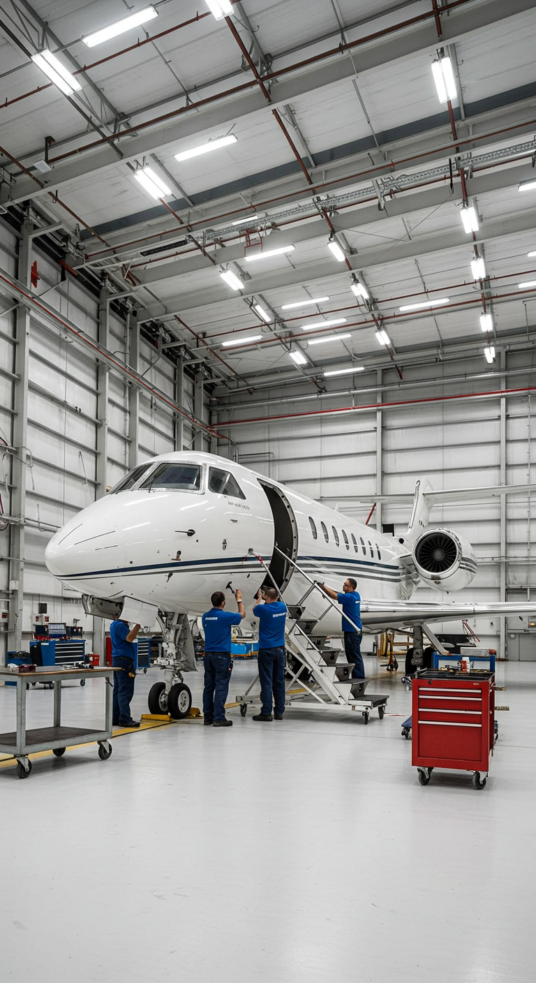 private_jet_undergoing_maintenance